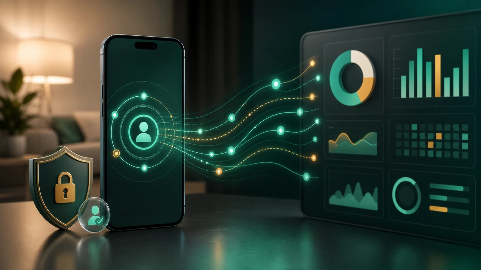 Abstract timeline explaining WhatsApp online tracking